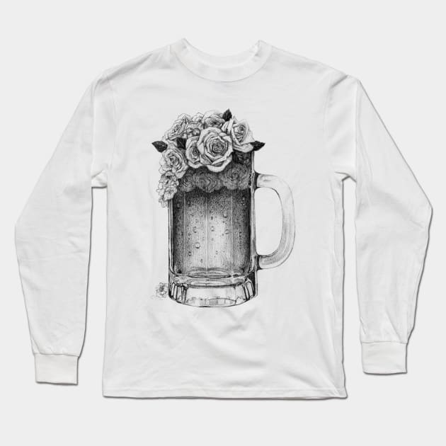 Beer Long Sleeve T-Shirt by mikekoubou